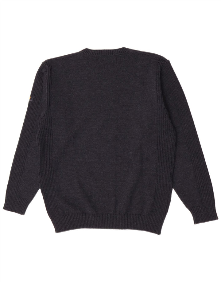 Sail Exp Ανδρικό πουλόβερ με λαιμόκοψη IT 50 Medium Navy Blue Wool