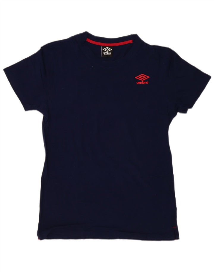 Ανδρικό T-Shirt Umbro Top Large Navy Blue από βαμβάκι