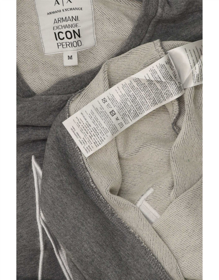 Ανδρικό γραφικό φούτερ Armani Exchange Jumper Μεσαίο γκρι βαμβακερό