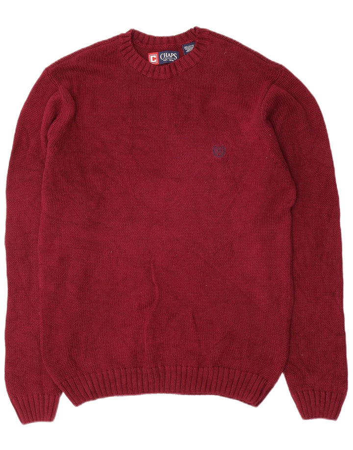 Ανδρικό πουλόβερ Chaps Crew Neck Jumper Μικρό Βουργουνδί