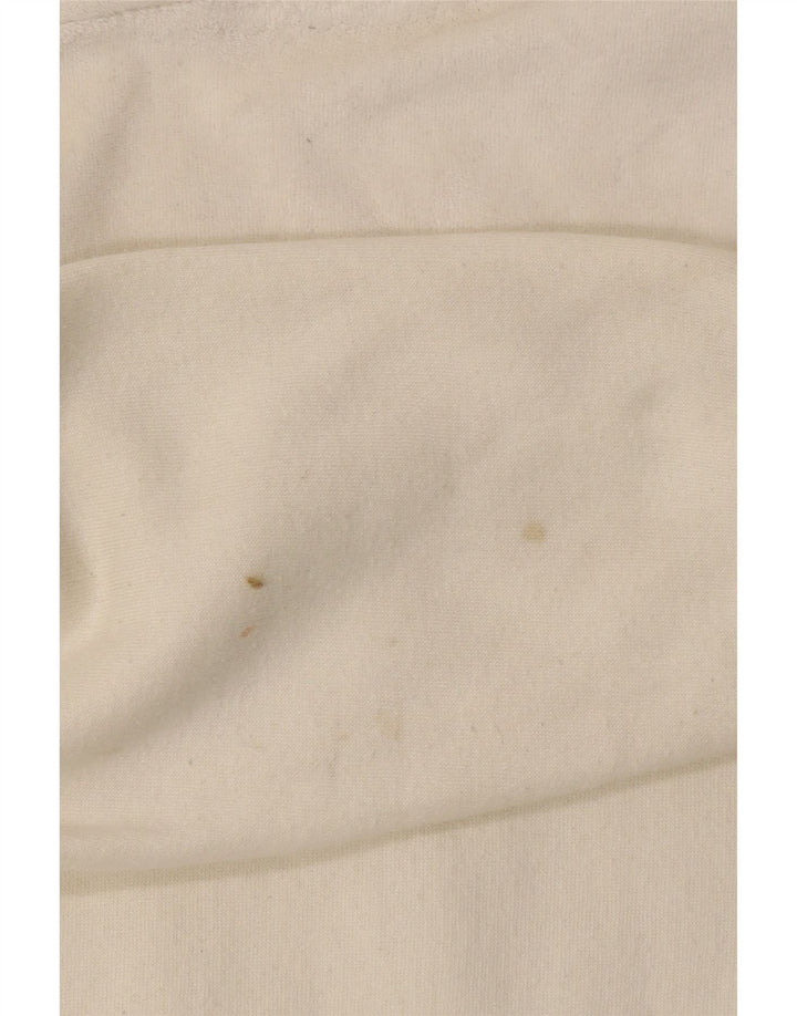 CHAMPION Γυναικεία γραφικά με κουκούλα φλις άλμα UK 14 Βαμβακερό μεσαίο ανοιχτό λευκό