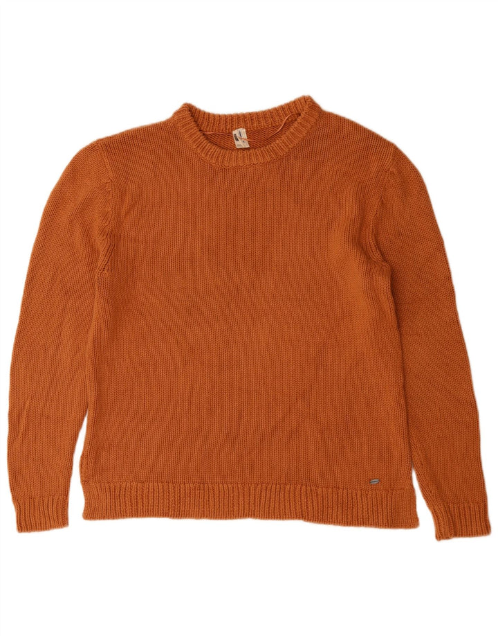 Γυναικείο πουλόβερ O'Neill Crew Neck Jumper UK 14 Μεσαίο πορτοκαλί βαμβακερό