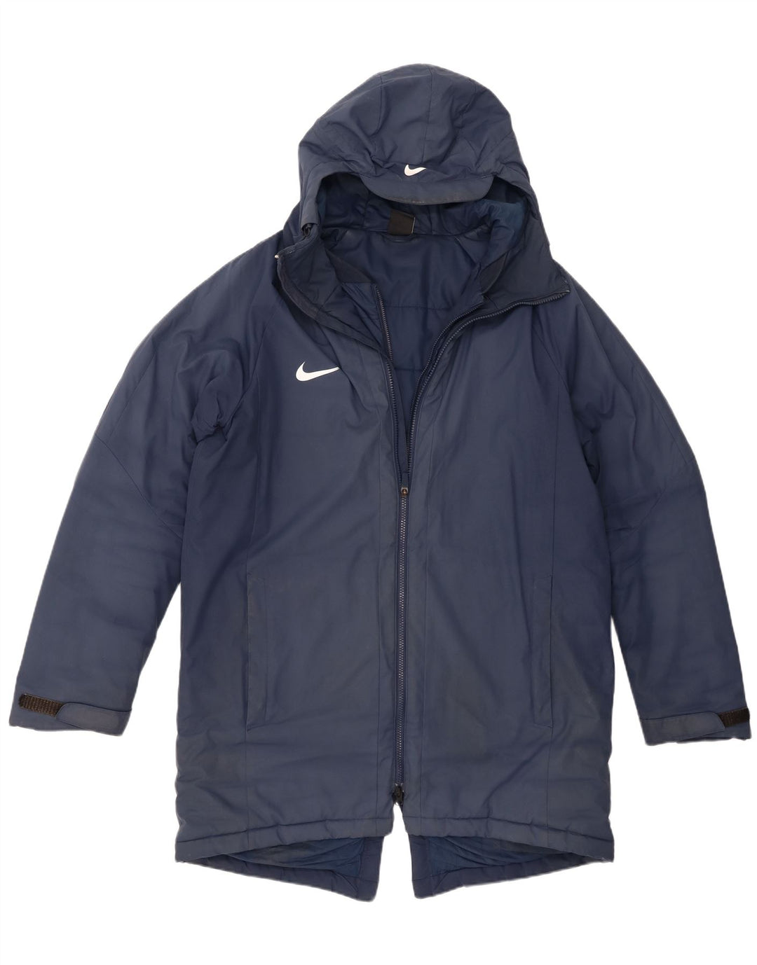 Ανδρικό μπουφάν Nike με κουκούλα UK 40 Large Navy Blue Polyester