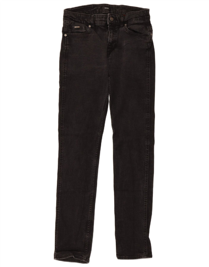 Ανδρικό τζιν Hugo Boss Slim W30 L31 Μαύρο βαμβακερό