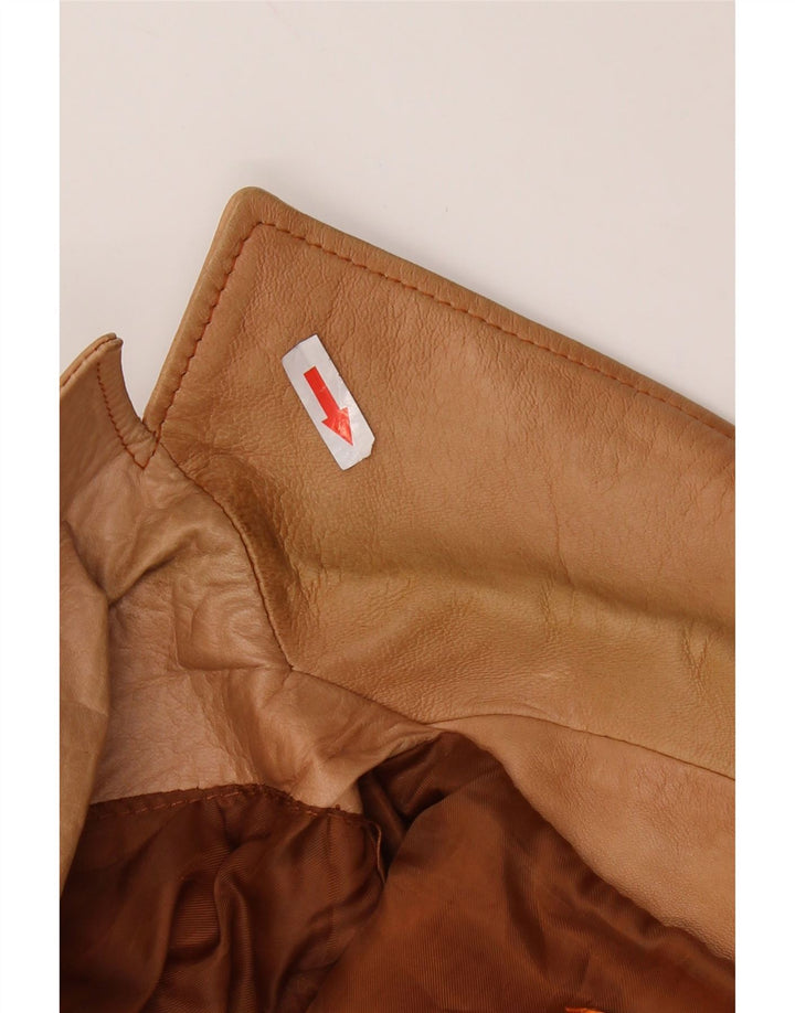 Society Γυναικείο σακάκι σακάκι με 2 κουμπιά UK 12 μεσαίο καφέ δέρμα