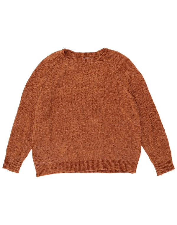 Ανδρικό πουλόβερ Zara Crew Neck Jumper Μεγάλο Καφέ