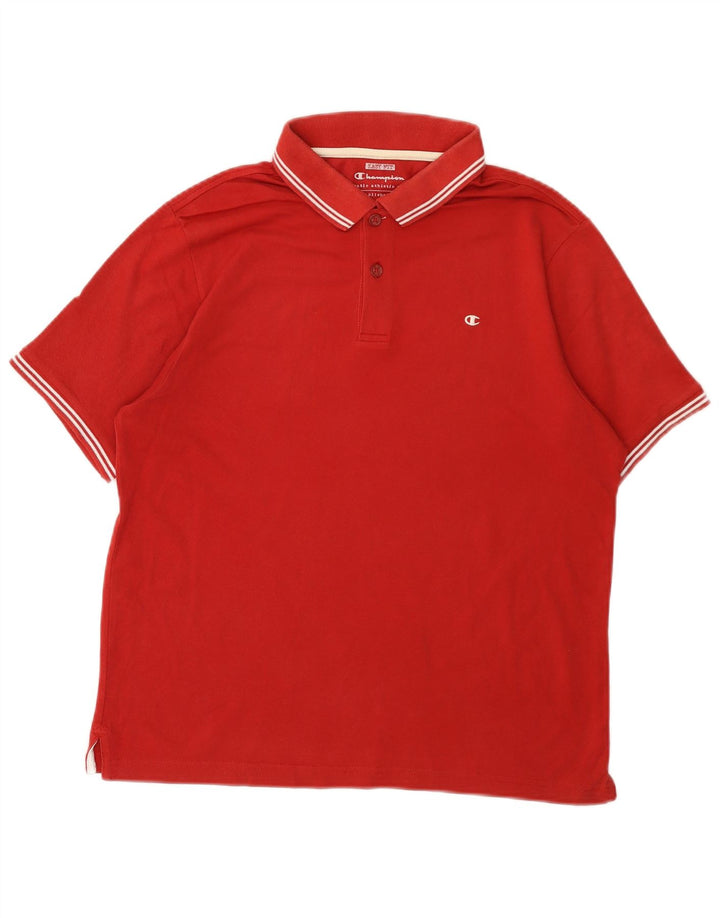 CHAMPION Ανδρικό πουκάμισο Polo Easy Fit Μικρό κόκκινο