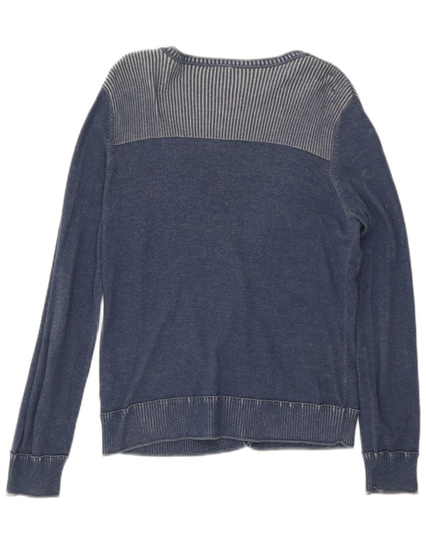 Γυναικείο πουλόβερ Esprit Cardigan UK 18 XL Blue Pinstripe Cotton