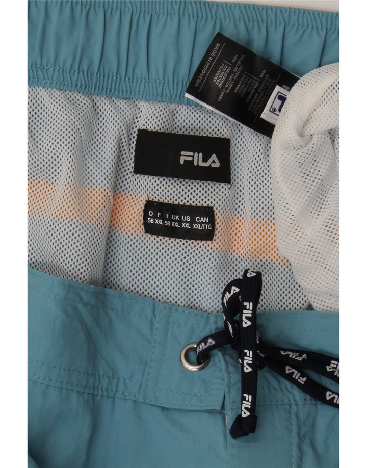 Ανδρικό σορτς κολύμβησης Fila 2XL Blue Colourblock Polyamide