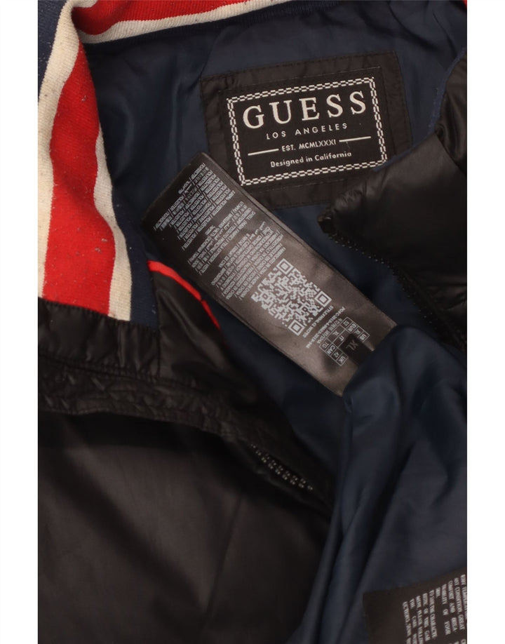 Guess Ανδρικό μπουφάν UK 42 XL Μαύρο Πολυεστέρας