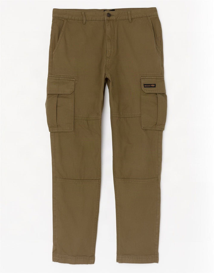 Ανδρικό Παντελόνι Πάγκος Slim Cargo W34 L30 Χακί Βαμβακερό