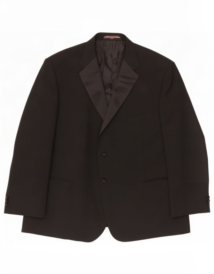 Marks & Spencer Ανδρικό μπουφάν blazer UK 52 3XL μαύρο πολυεστέρα