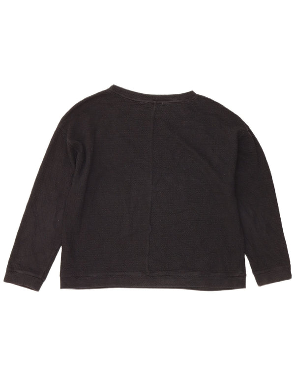 Zara Γυναικεία Φούτερ Jumper UK 14 Medium Navy Blue Cotton