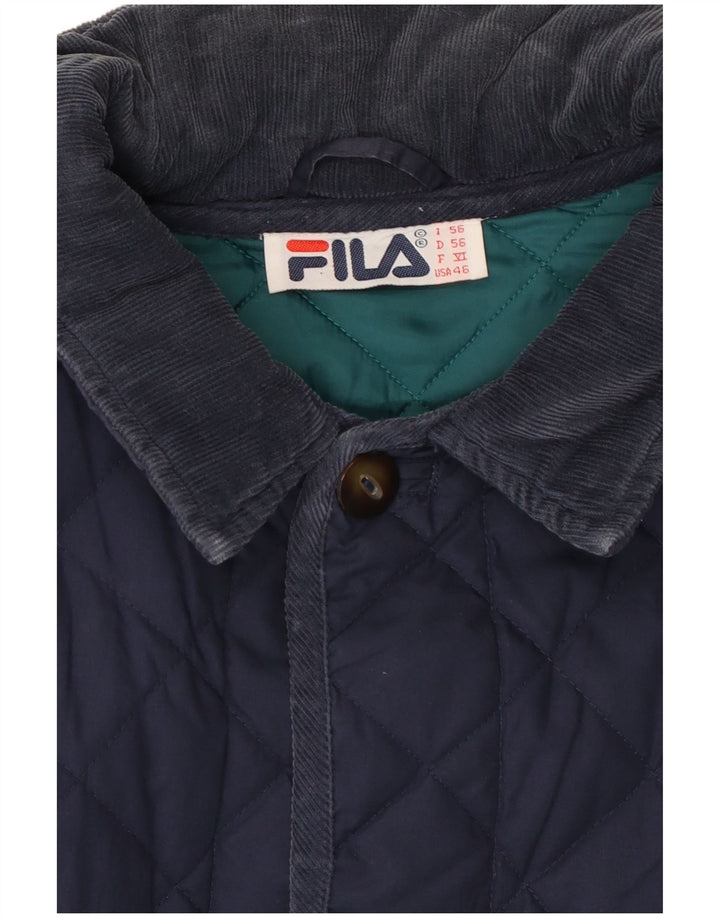 Fila Ανδρικό καπιτονέ μπουφάν IT 56 3XL Navy Blue