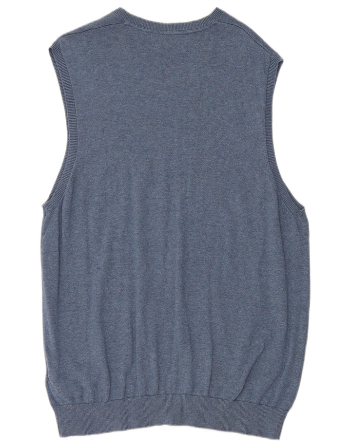 Marks & Spencer Ανδρικό γιλέκο Tank Top XL Blue Cotton