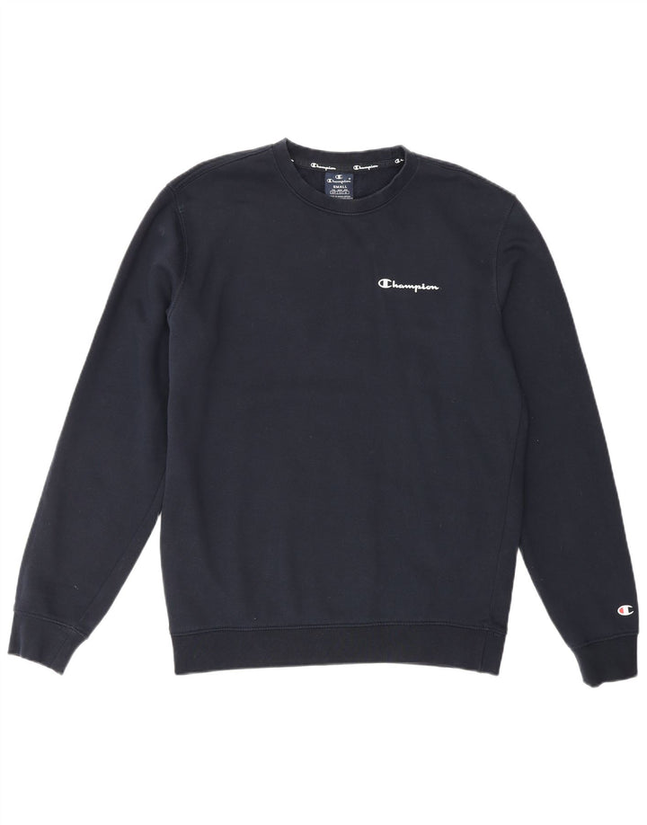 CHAMPION Ανδρικό γραφικό φούτερ Jumper Small Navy Blue Cotton