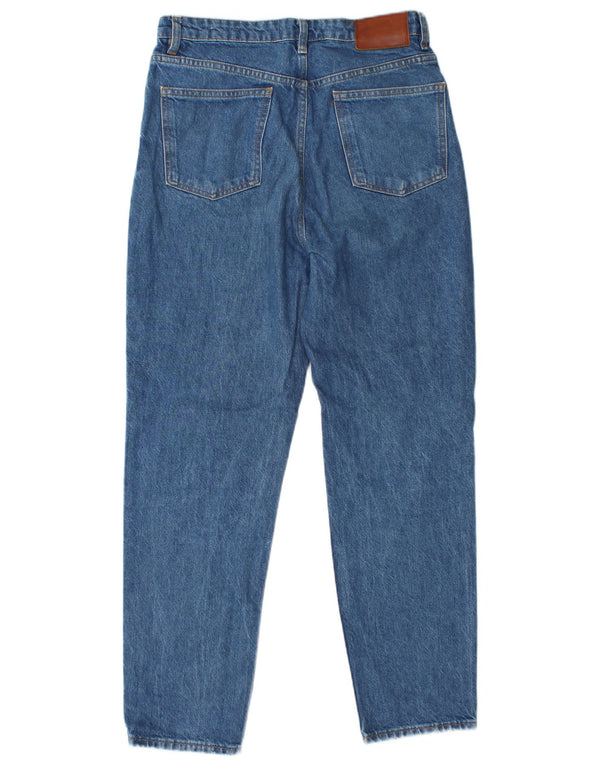 Zara Γυναικεία μαμά ψηλό κωνικό τζιν EU 38 Small W28 L27 Μπλε βαμβακερό