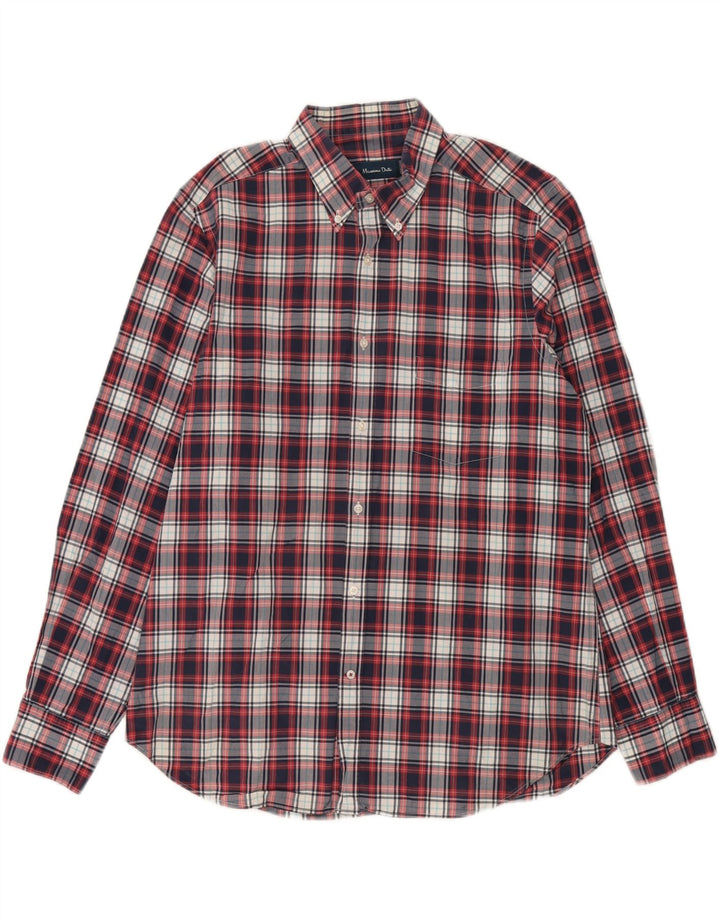 Ανδρικό πουκάμισο Massimo Dutti XL Red Check
