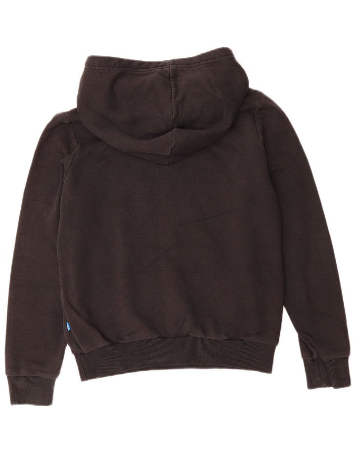 ADIDAS Γυναικεία γραφικά υπερμεγέθη κουκούλα UK 10 Small Black Polyester