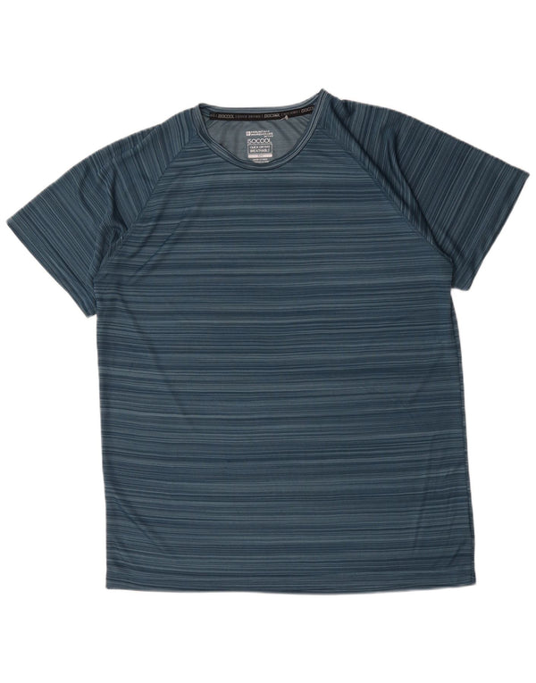 Ανδρικό T-Shirt Mountain Warehouse Top XL Μπλε ριγέ