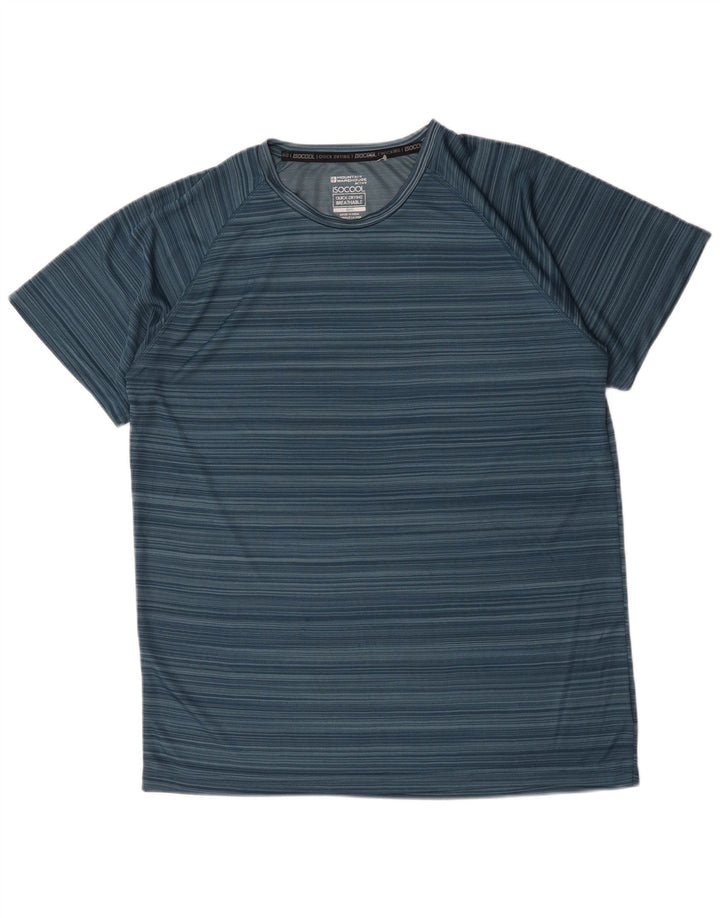 Ανδρικό T-Shirt Mountain Warehouse Top XL Μπλε ριγέ