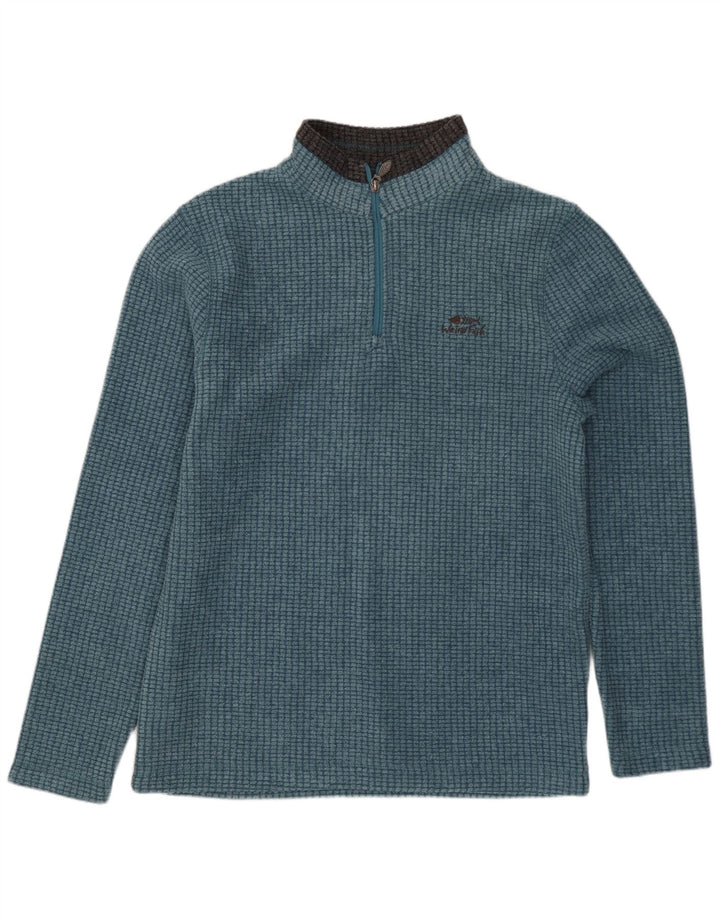 Weird Fish Mens Zip Fleece Jumper Μικρό Μπλε Πολυεστέρας