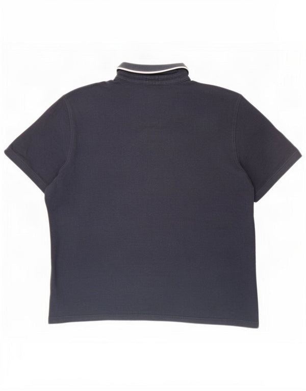 Penguin Mens Heritage Slim Fit Polo Shirt 2XL Navy Blue Cotton