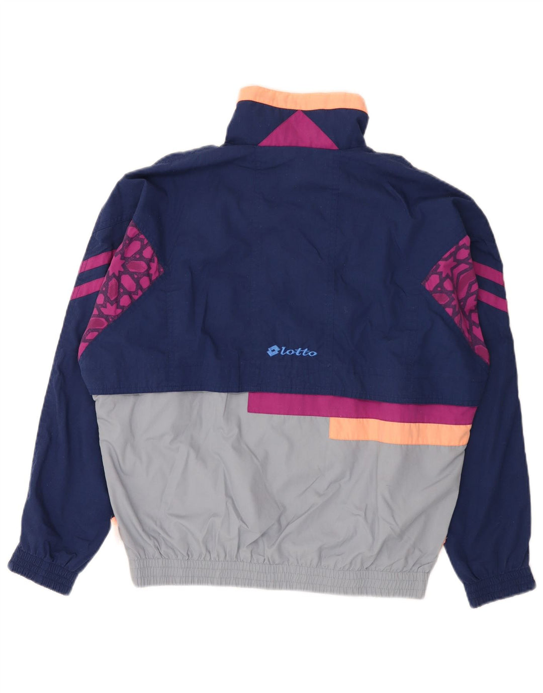 Ανδρική φόρμα γραφικών Lotto Top Jacket Μεγάλο μπλε Navy Colourblock