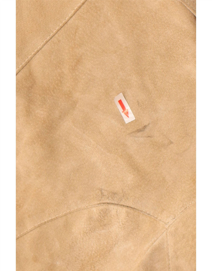 Vintage Γυναικείο Suede Bomber Jacket IT 48 XL Beige