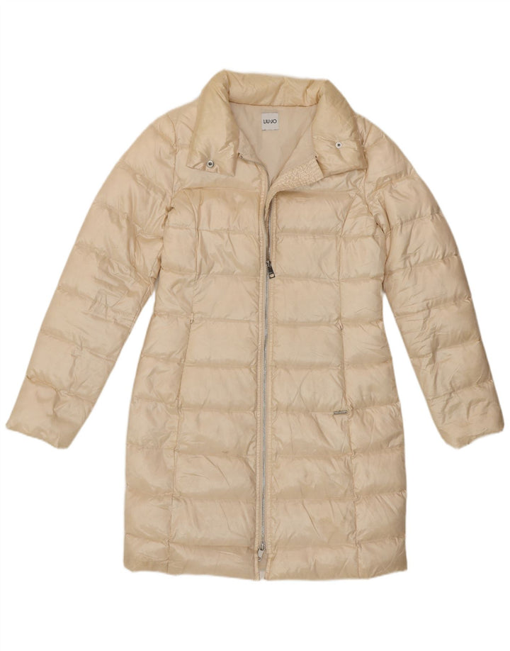 Liu Jo Γυναικείο παλτό με επένδυση IT 38 XS Off White Polyamide