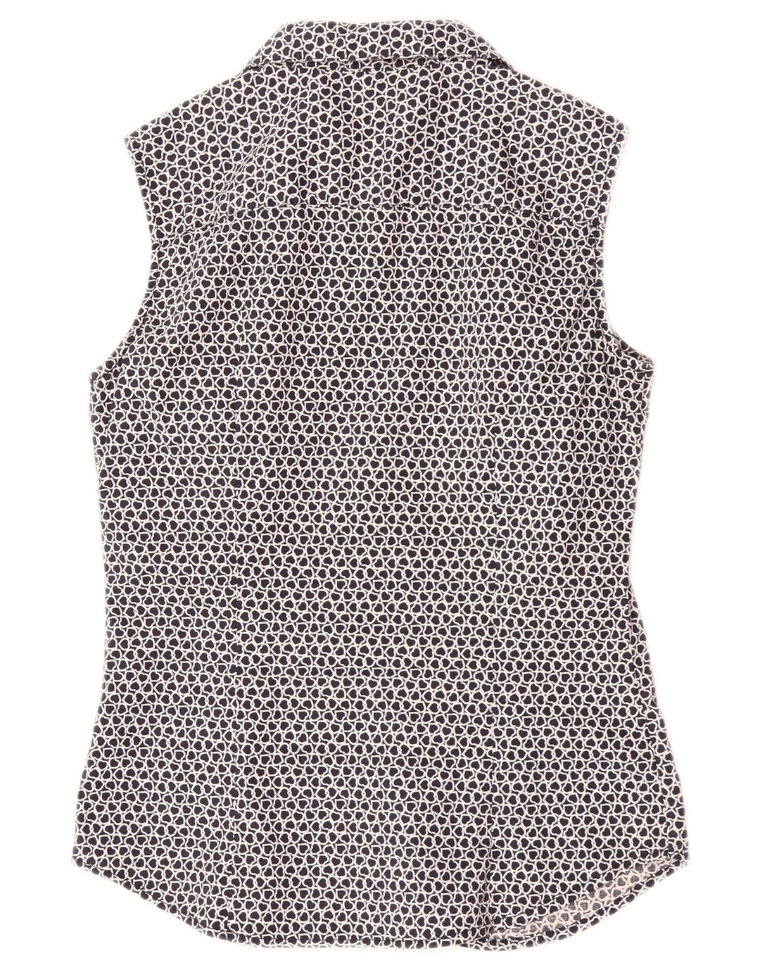 Les Copains Γυναικείο αμάνικο πουκάμισο Μπλούζα IT 42 Medium Navy Blue Heart