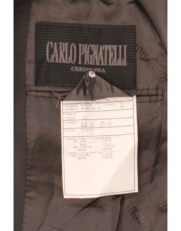 CARLO PIGNATELLI Ανδρικό σακάκι με 3 κουμπιά σακάκι IT 52 XL γκρι μαλλί
