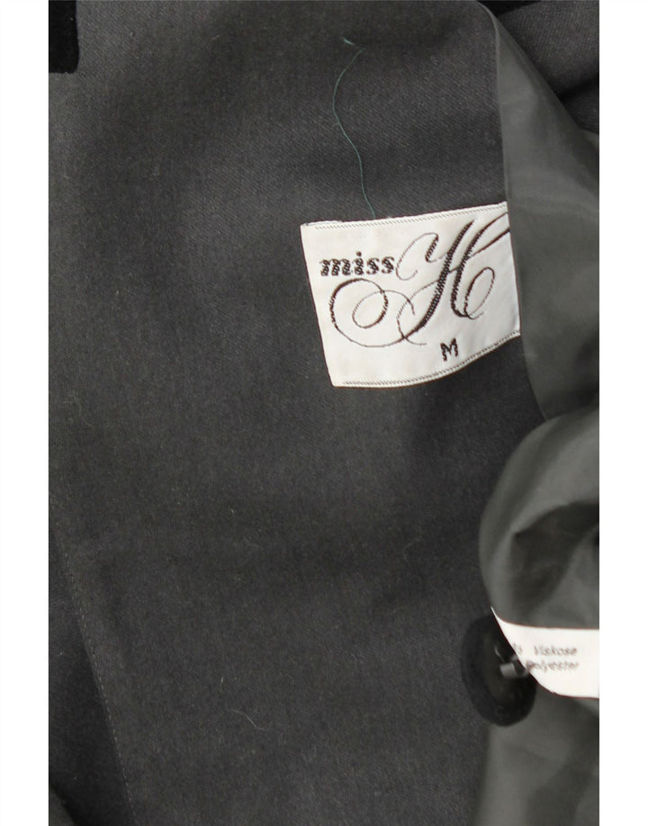 MISS H Γυναικείο σακάκι με διπλό στήθος UK 14 Medium Grey Colourblock