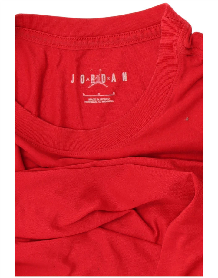 Jordan Ανδρικό γραφικό T-Shirt Top μεγάλο κόκκινο