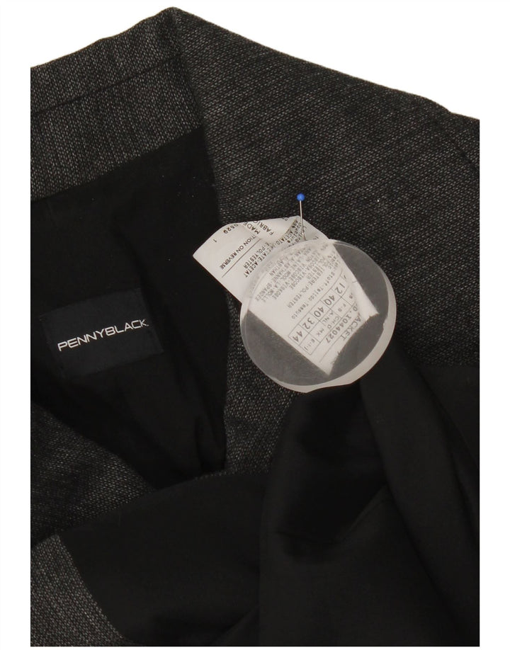 Penny Black Γυναικείο Μπλέιζερ Διπλό Μπουφάν UK 12 Medium Grey