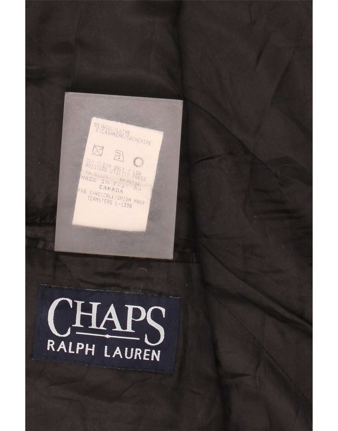 Chaps Ralph Lauren Ανδρικό σακάκι με 3 κουμπιά σακάκι UK 42 XL Γκρι μαλλί
