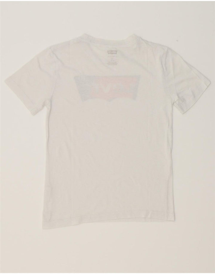 LEVI'S Boys Graphic T-Shirt Top 11-12 Years White Vintage Levi's and Second-Hand Levi's from Messina Hembry 