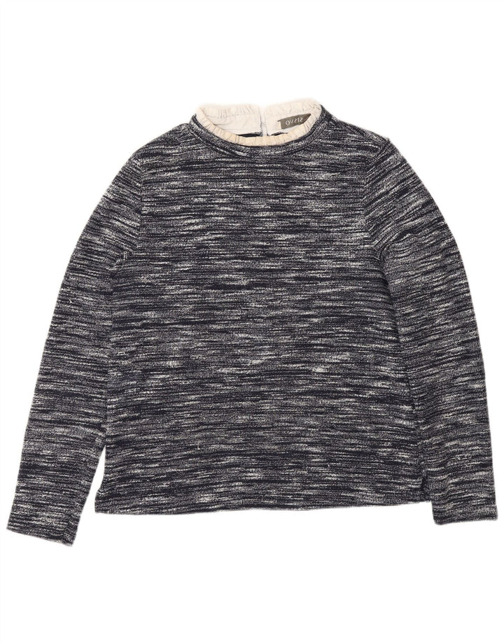 Γυναικείο τοπ Oasis μακρυμάνικο UK 12 Medium Navy Blue Flecked