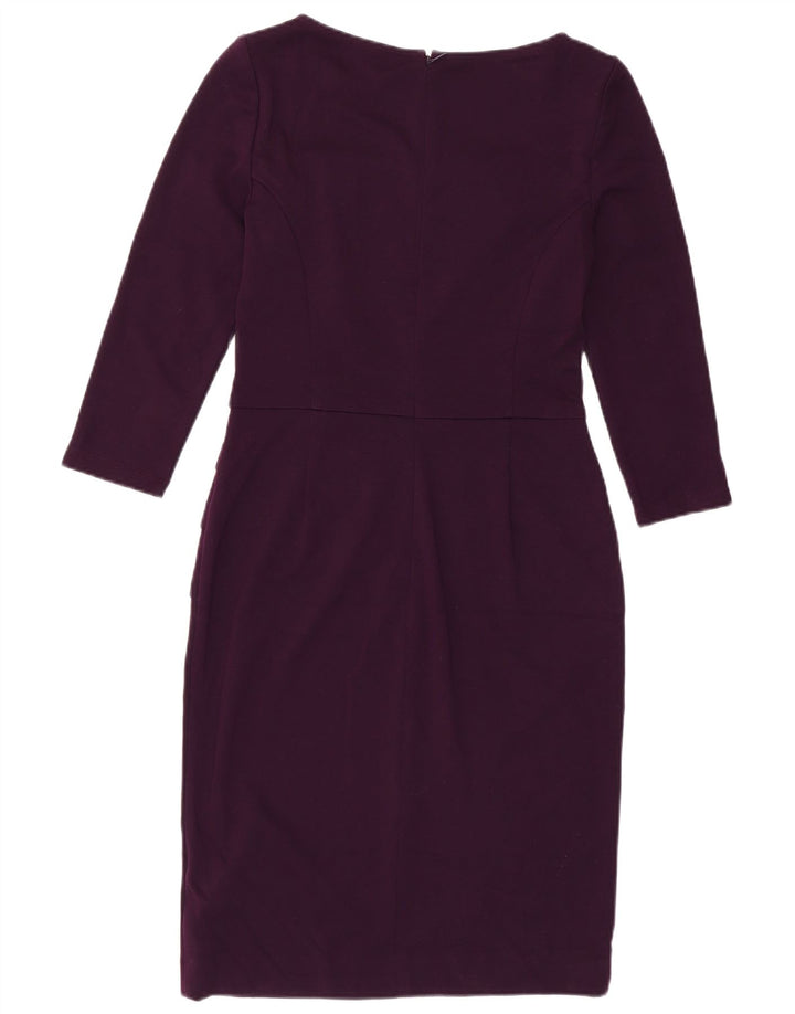 Chaps Γυναικείο φόρεμα με μανίκια 3/4 US 4 Small Purple Polyester