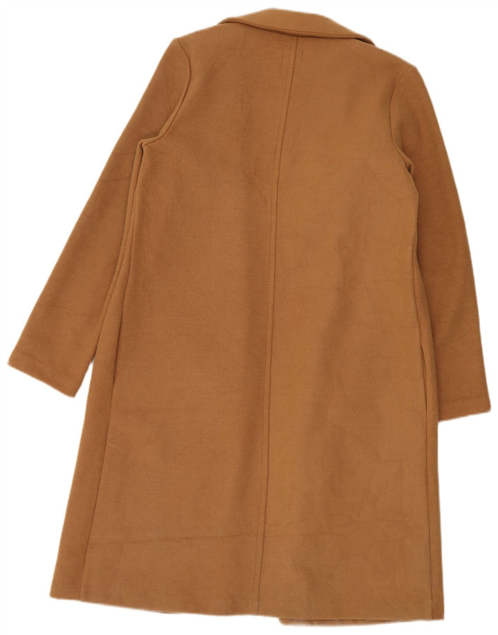 Zara Γυναικείο Ανοιχτό Παλτό UK 14 Medium Beige Polyester