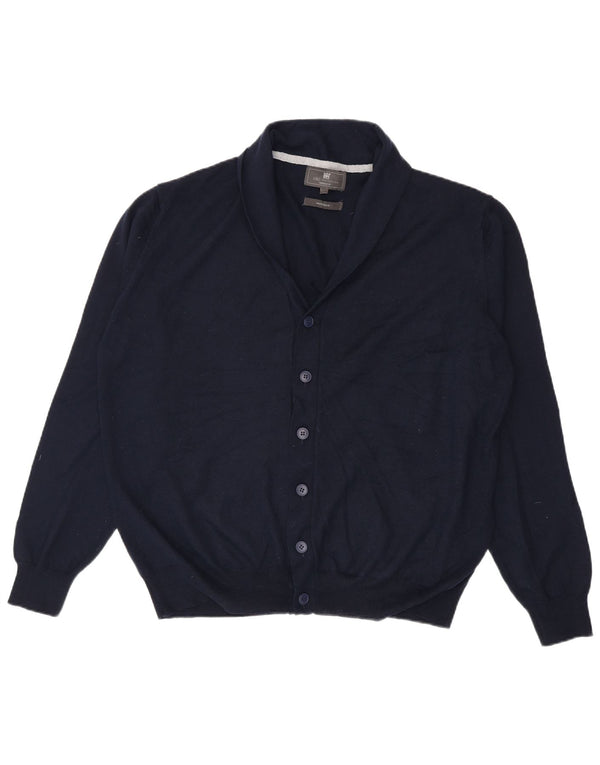 Ανδρικό πουλόβερ ζακέτα Marks & Spencer 2XL Navy Blue Ακρυλικό