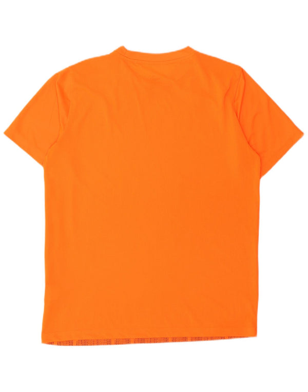 Puma Boys T-Shirt Top 15-16 ετών XL Πορτοκαλί γεωμετρικός πολυεστέρας
