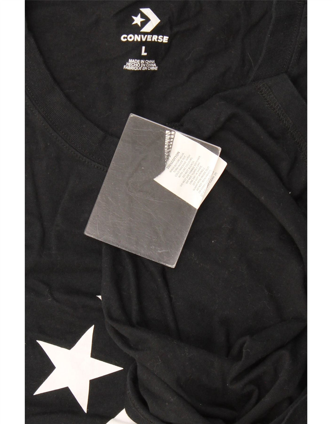 Ανδρικό γραφικό γιλέκο Converse Top Large Μαύρο Βαμβακερό