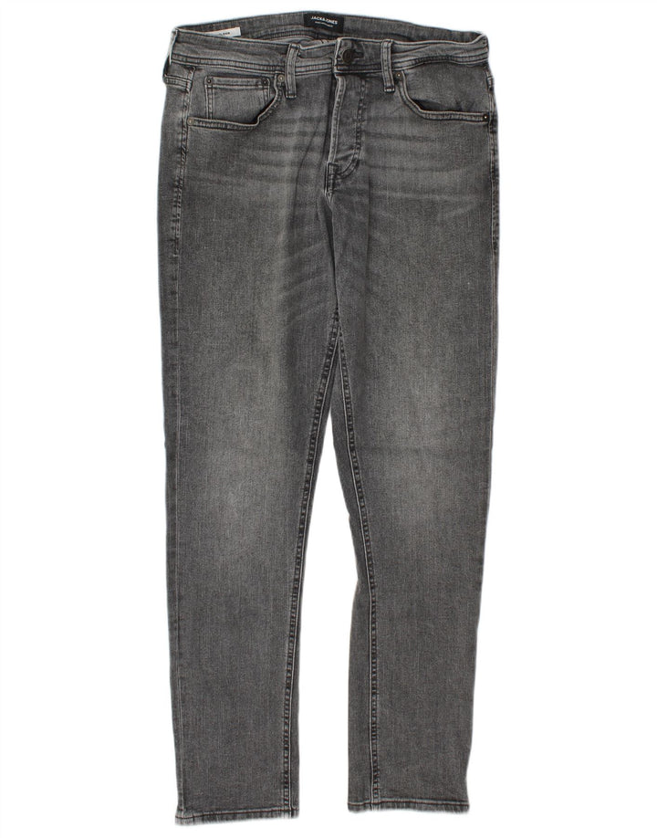 Jack & Jones Ανδρικό Τζιν GLENN Slim W32 L32 Γκρι βαμβακερό