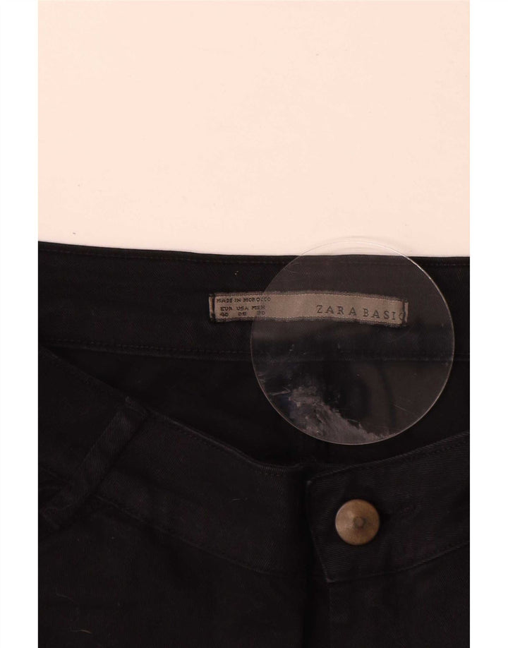 Zara Γυναικείο Slim Cargo Παντελόνι EU 40 Medium W30 L30 Μαύρο βαμβακερό