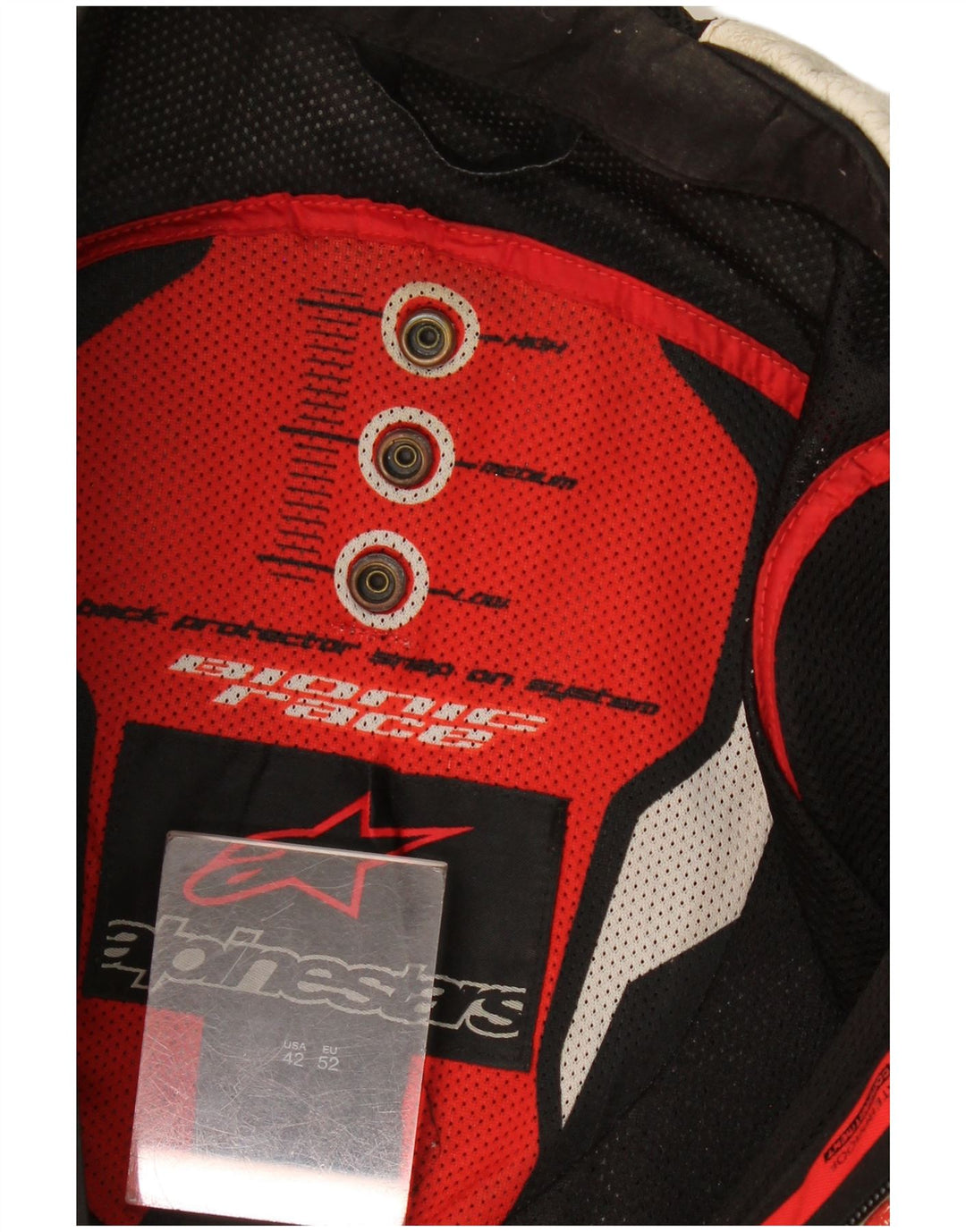 Ανδρικό μπουφάν Alpinestars Graphic Racer Size 52 Large White Colourblock