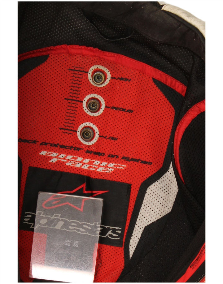 Ανδρικό μπουφάν Alpinestars Graphic Racer Size 52 Large White Colourblock