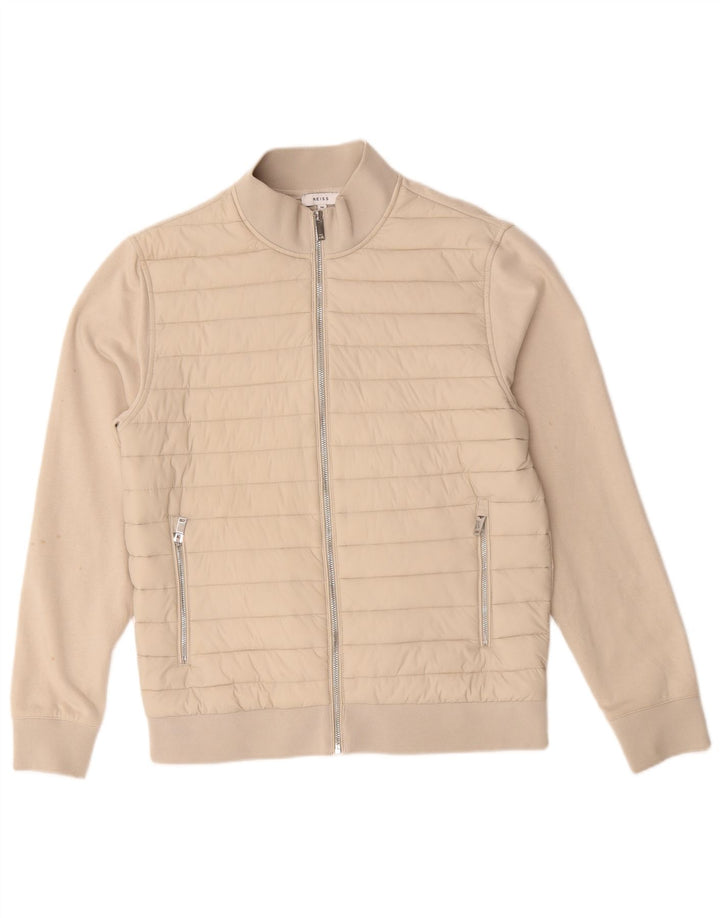 Ανδρική φόρμα με επένδυση Reiss Top Jacket μεσαίο μπεζ βαμβακερό