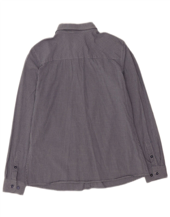Πόλο Ασν. Γυναικείο πουκάμισο EU 38 Medium Navy Blue Gingham Cotton