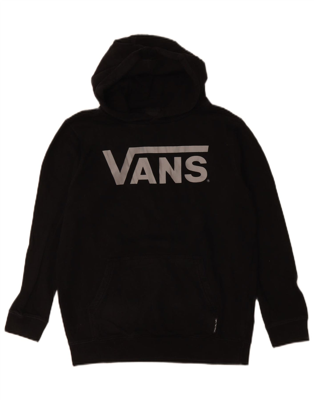 VANS Γυναικείο Γραφικό Hoodie Jumper UK 12 μεσαίο μαύρο βαμβακερό